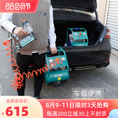 Máy nén khí nhỏ Fujiwara máy bơm không khí gia đình áp suất cao cầm tay, máy nén khí im lặng, máy bơm không khí chế biến gỗ 220v súng phun sơn khí nén súng phun sơn mini