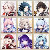 2025新款 原神钻石画卡通动漫人物满钻儿童卧室手工5d点贴钻十字绣