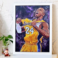 Бриллиантовая живопись 2023 Новая полная бриллиантовая звезда Kobe 5D Patch Diard Cross -exbrocent Modern Star Sleed