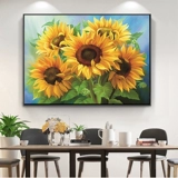 Полный бриллиант Новая модель 2023 Положите Diamond Cross -Sitch Living Room спальня в Sunflower Flower 5D Diamond Restaurant Simple