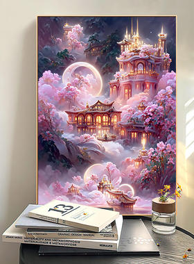 钻石画2025新款满钻风景梦幻宫殿手工点贴钻十字绣客厅卧室高颜值