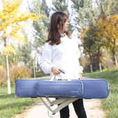 加厚双把二胡包亚麻两只装 板胡琴袋2支乐器双肩背包琴套便携简约