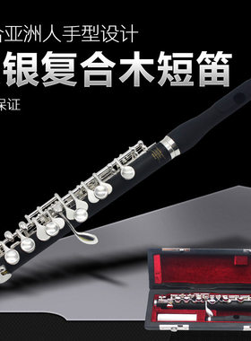 复合木C调仿木短笛子演奏级专业成人学生练习初学西洋管乐器推荐