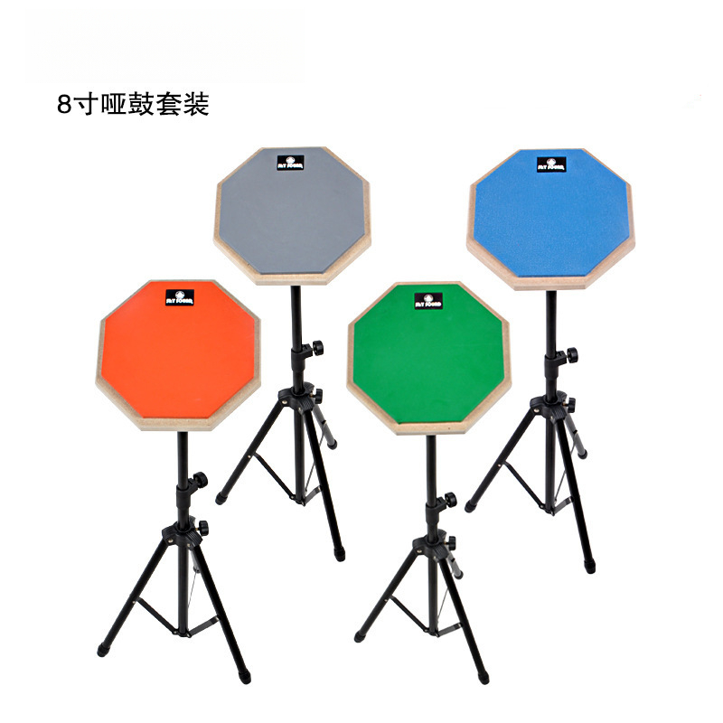 工厂直销8寸哑鼓面哑鼓垫练习专用 架子鼓打击板哑鼓垫专业