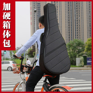 加硬吉他包40寸41寸通用背包民谣古典木吉他套袋子吉他琴包印logo