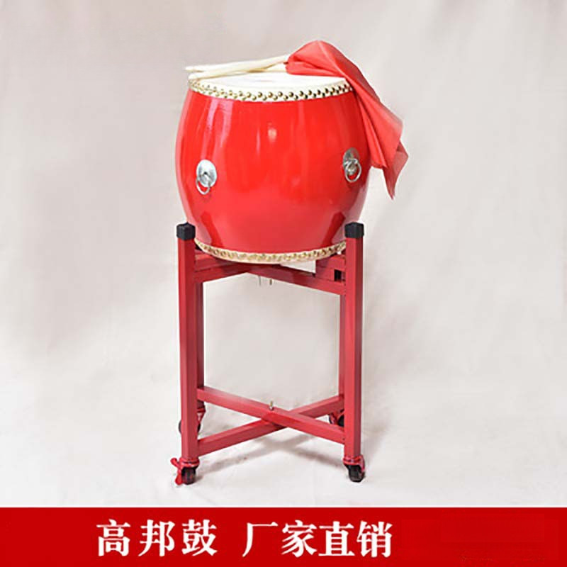 专业高邦鼓牛皮鼓大鼓堂鼓7寸-14寸高音鼓锣鼓儿童红鼓战鼓