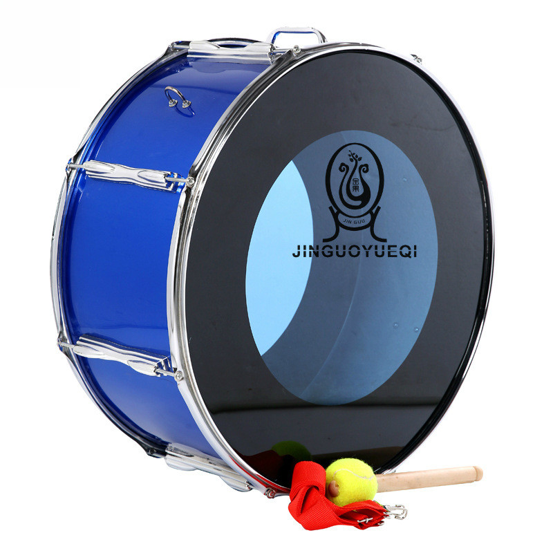 22英寸蓝色双音大军鼓大队鼓军鼓乐器精选学校学生鼓成人鼓推荐