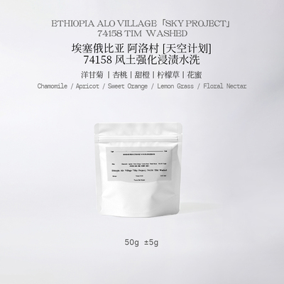 YETGOTO竞赛级 ALO天空计划TIM风土强化浸渍水洗手冲精品黑咖啡豆