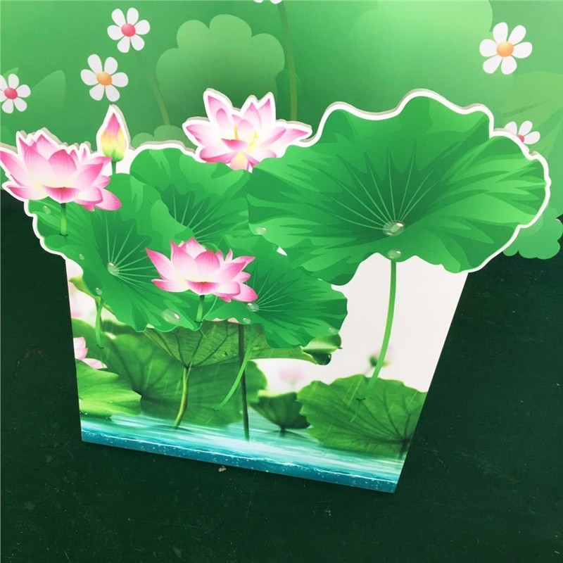 定制背景KT可草丛荷叶舞台