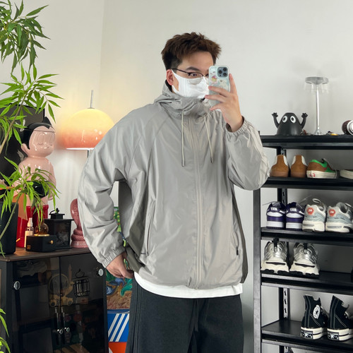 美式经典百搭运动户外宽松冲锋衣