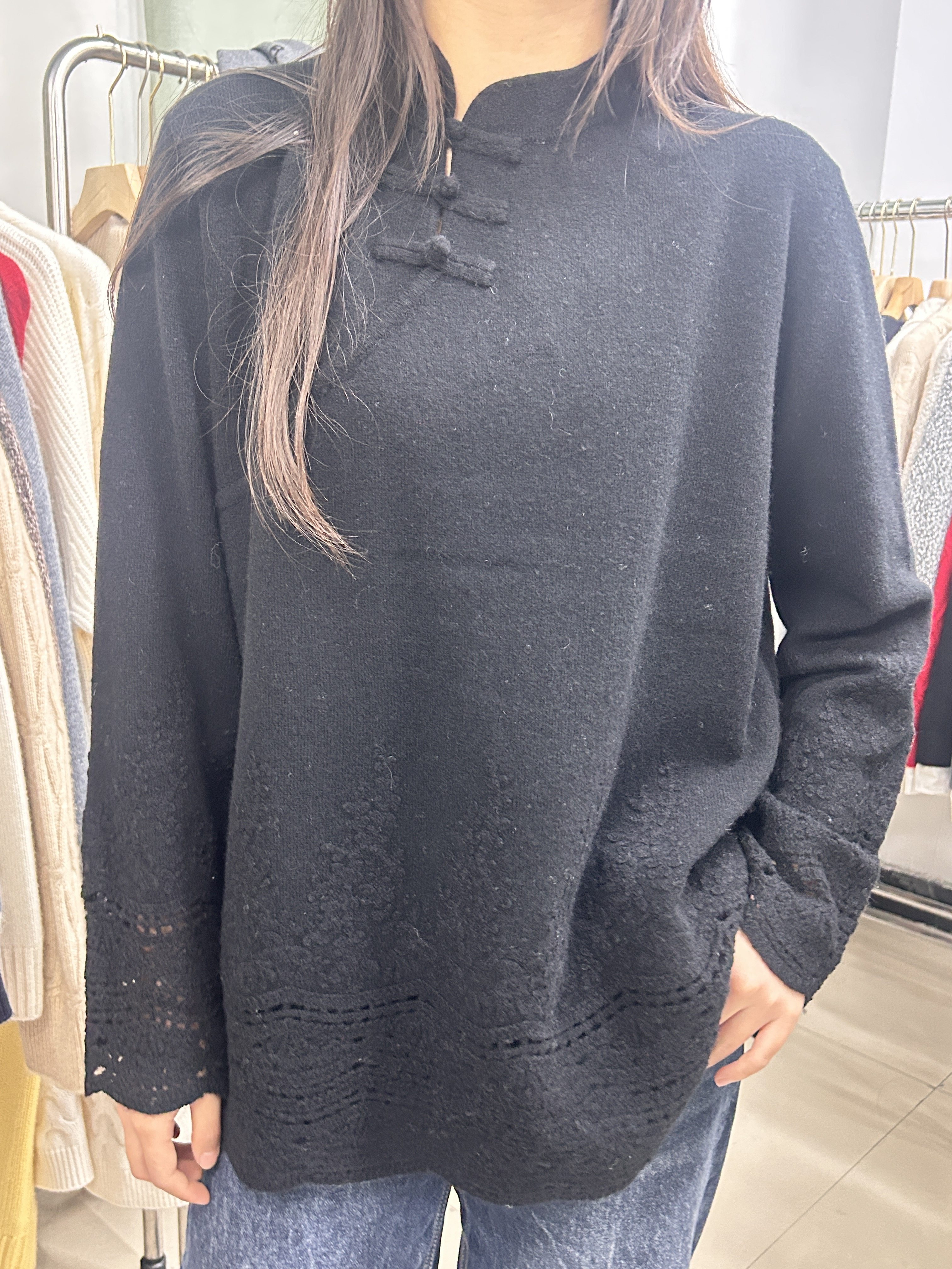 国风复古新中式打底衫毛衣女秋冬新款宽松加厚套头针织衫上衣潮,女装/女士精品,羊绒衫,淘宝优惠券,粉丝福利购,淘宝优惠卷