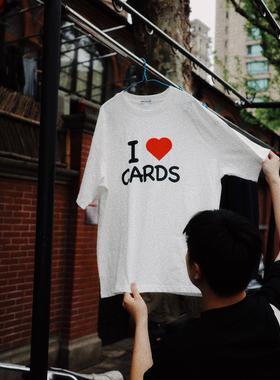 【年末清仓】ILOVECARDS 花切主题T恤宽松版｜NOTBAD