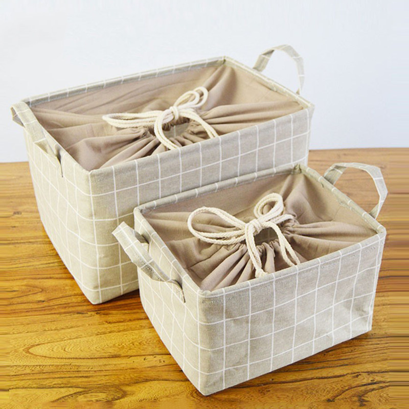 收纳筐棉麻布艺折叠大号衣柜衣服衣物收纳篮收纳盒杂物束口收纳箱,收纳整理,其他收纳篮,淘宝优惠券,粉丝福利购,淘宝优惠卷