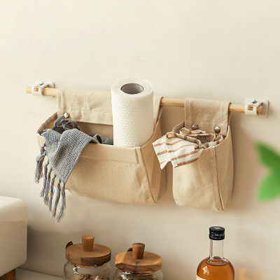布艺收纳挂袋墙挂式杂物袋