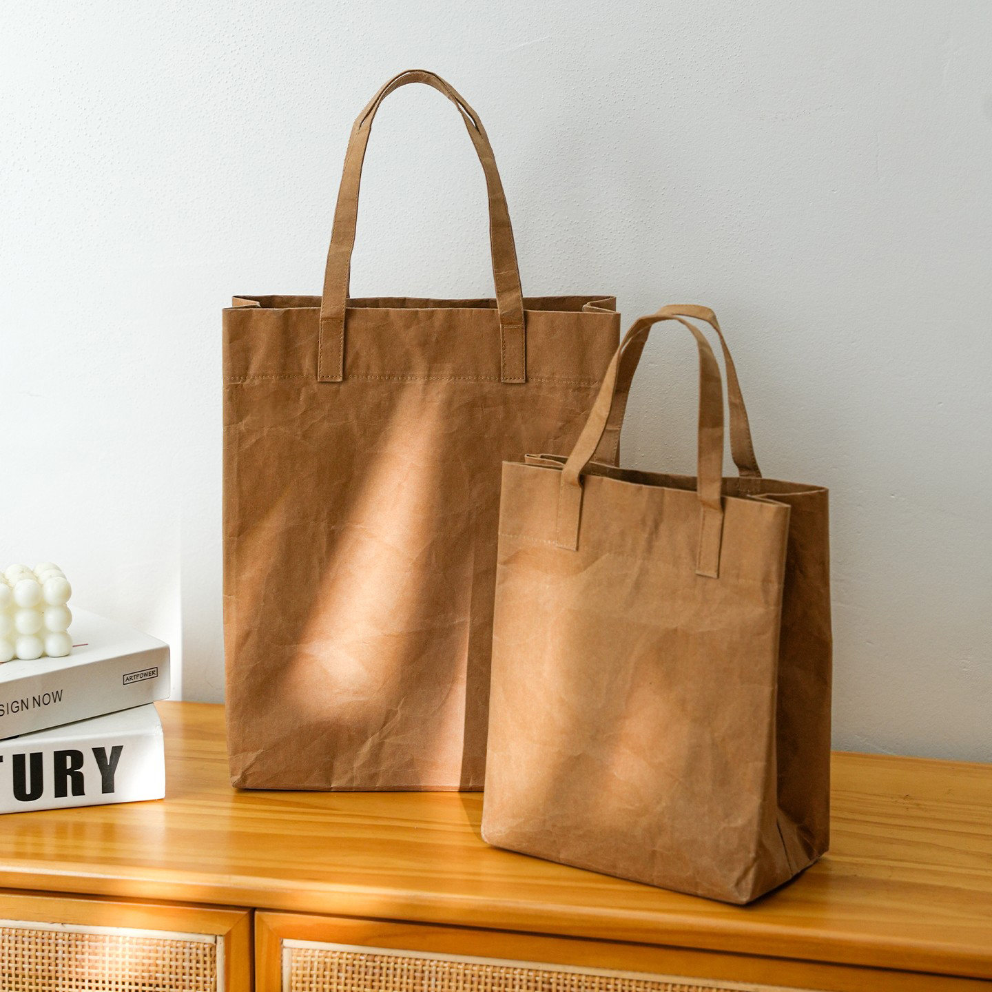 日系简约牛皮纸手提袋购物袋