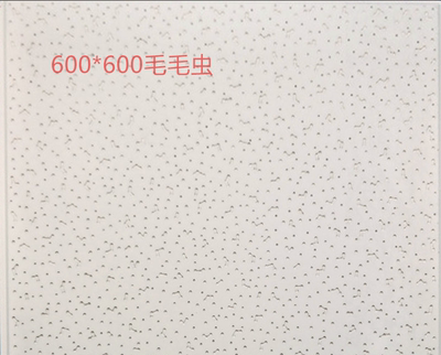 600*600毛毛虫石膏烤漆硅钙板