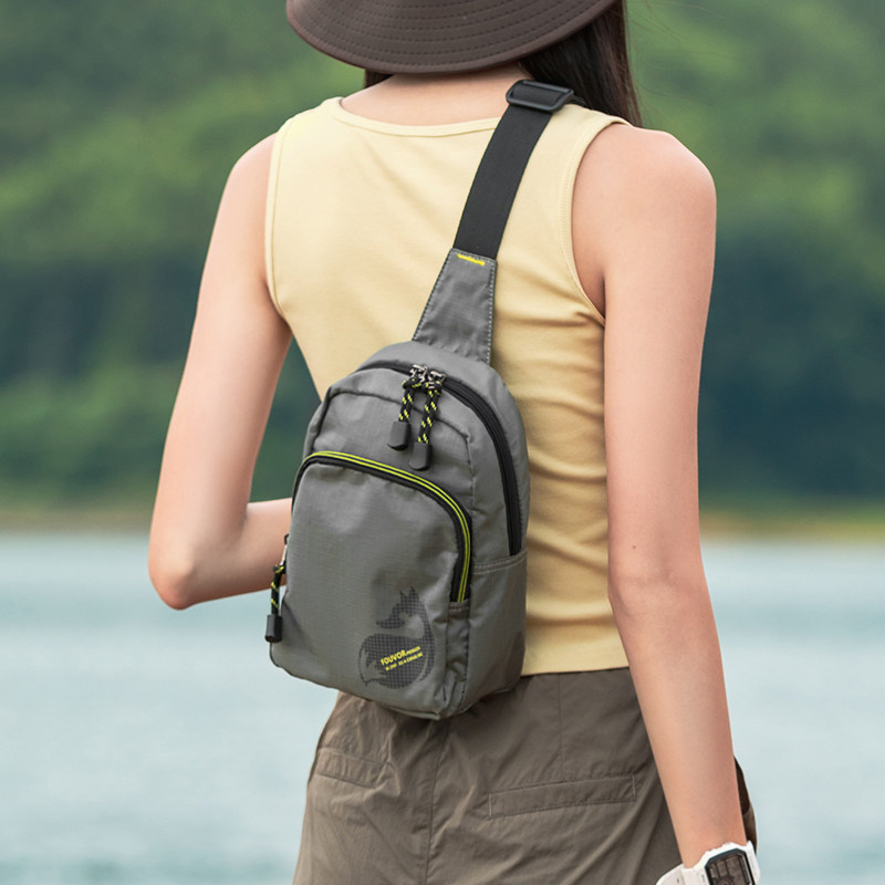 多功能帆布旅游手机小挎包火狐户外轻便斜挎包新款牛津布胸包女士