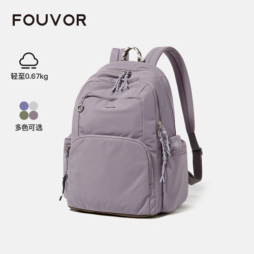 火狐牛津布14英寸电脑双肩包女
