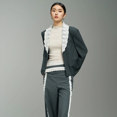 YIJIANGLAN25早秋新品西装外套