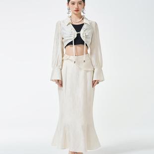 套装 衬衫 新中式 小衫 24D7065 YIJIANGLAN 财阀千金长袖 24秋冬新款