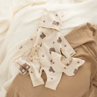 Комплект, с медвежатами, 100% хлопок