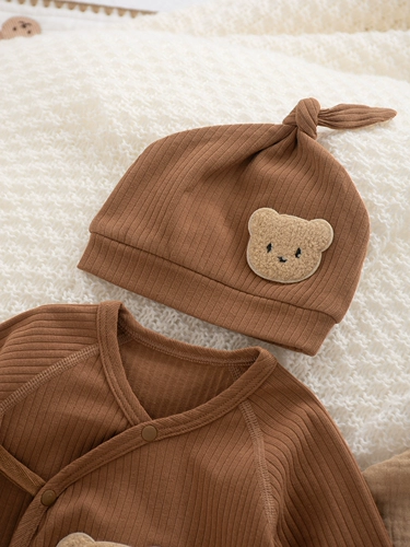 Демисезонный комбинезон для новорожденных для младенца, комплект подходит для мужчин и женщин для девочек