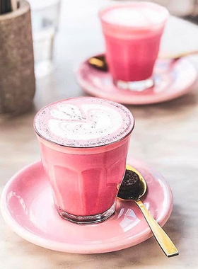 2只 法国duralex皮卡第钢化玻璃 耐热杯latte 拿铁 摩卡冰咖啡杯