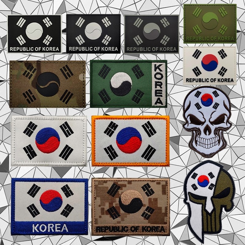 韩国Korea旗帜战术臂章 IR反光魔术贴徽章军迷背心士气章背包贴章,运动包/户外包/配件,贴章/魔术贴章,淘宝优惠券,粉丝福利购,淘宝优惠卷
