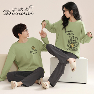 2024新款 长裤 100%全棉 纯棉宽松卡通可爱2套价长袖 情侣睡衣春秋款