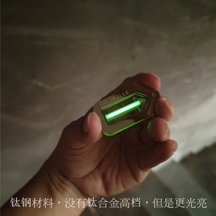 25年常亮氚光 米级前推脚控路亚艇电推箭头指示灯 自发光氚管挂扣