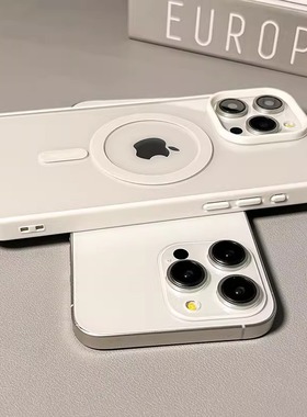 简约透明磁吸壳适用iphone17ProMax苹果16手机壳14高级感15女13