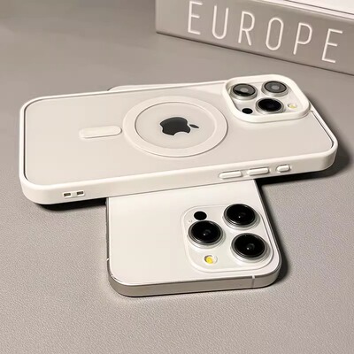 简约透明磁吸壳适用iphone17ProMax苹果16手机壳14高级感15女13