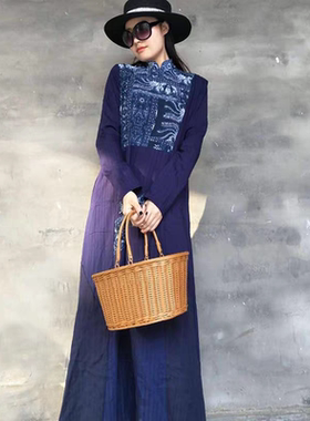 杨丽萍同款连衣裙长款原创民族风女装云南洱海泰国草原大理西藏照
