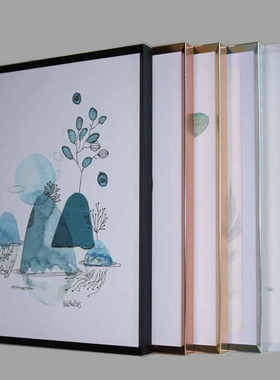 细窄边铝合金相框30 40 50 60 70 80 90厘米画框日式B2海报框定做