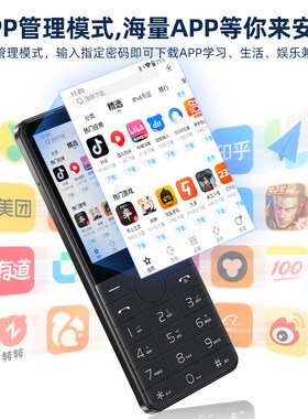 小屏无摄像头直板按键智能手机