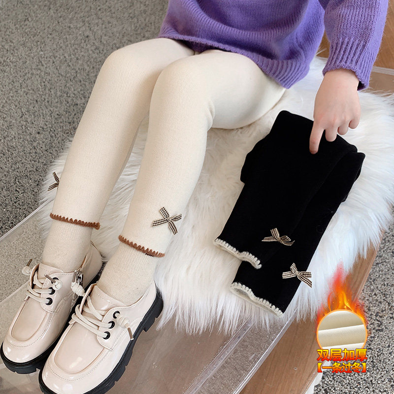 女童打底裤秋冬新款宝宝外穿纯棉白色加绒加厚裤子儿童洋气弹力裤,童装/婴儿装/亲子装,裤子,淘宝优惠券,粉丝福利购,淘宝优惠卷