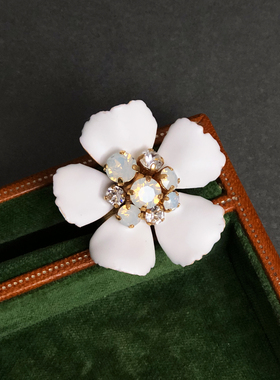 正品法产Philippe PF高定山茶花明星同款戒指