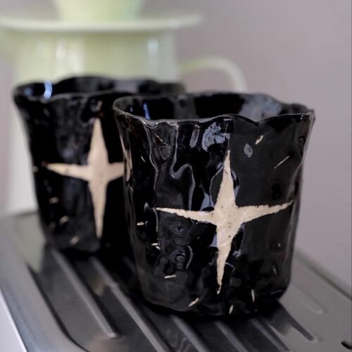BOUE CERAMIC原创设计星星杯陶瓷咖啡杯小酒杯分享杯