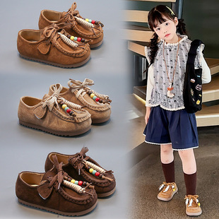 儿童勃肯鞋2025新款春秋款女童鞋子秋季宝宝方口鞋女孩潮鞋休闲鞋