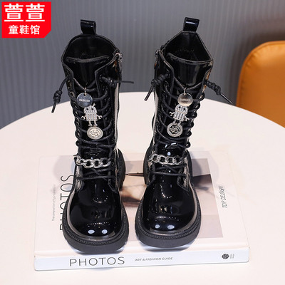 儿童长筒靴秋冬新款公主靴子