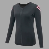 Демисезонная быстросохнущая одежда для йоги, приталенная куртка для спортзала, спортивный костюм, для бега