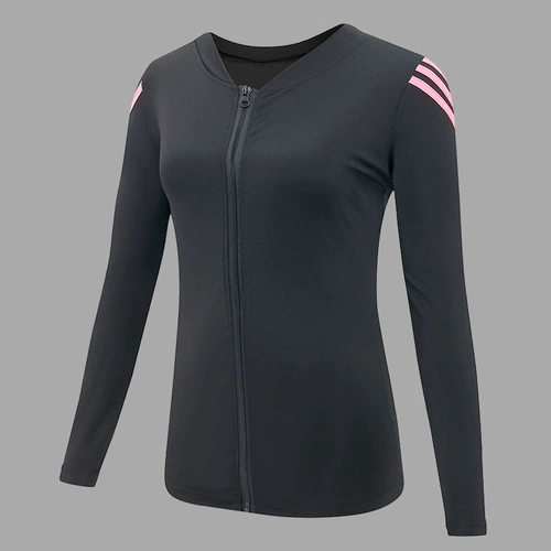 Демисезонная быстросохнущая одежда для йоги, приталенная куртка для спортзала, спортивный костюм, для бега