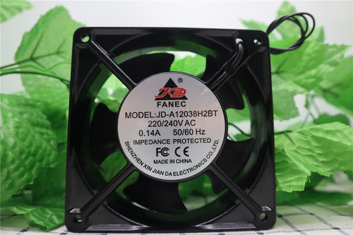 全新原装FANEC JD-A12038H2SL/2BL 220V 0.14A 12038机柜散热风扇