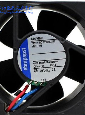 EBMPAPST 6CM 6025 24V 3.0W 614NHHR 变频器风扇 现货