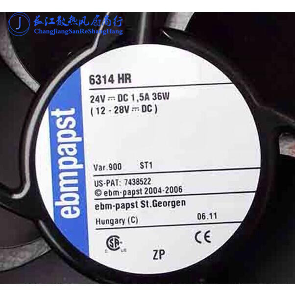 全新原装 德国ebmpapst 17CM 24V 36W 6314HR ABB变频器散热风扇