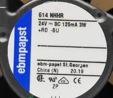 EBMpapst A5E01052493AE 614NHHR 614NGHH 614N/2HH 614NGN 24V