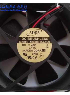 正品ADDA AD0848HB-A71GL 8025 48V 0.11A 8CM/厘米双滚珠风扇