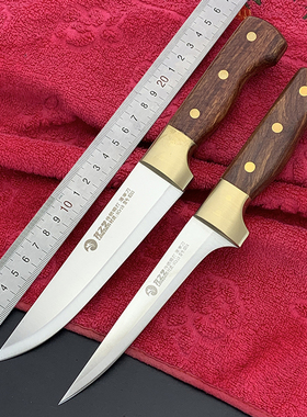 龙之艺k313锻打剔骨分割刀杀猪宰羊专用刀卖猪肉刀专用刀具德国钢