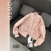 新款 夹克2026春季 休闲百搭立领短外套潮 长袖 立领拼色棒球服女时尚