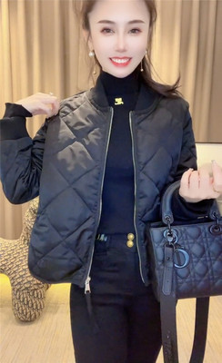 韩版菱格宽松洋气二棉衣女